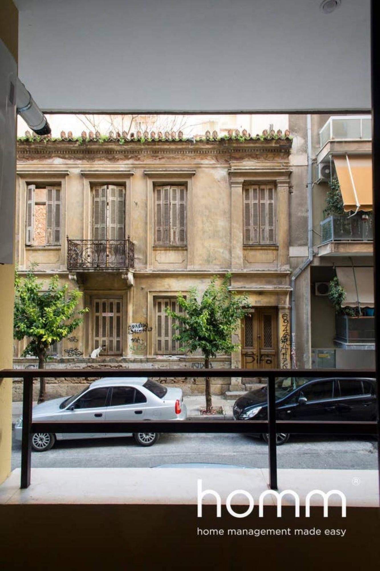 Unique Urban Homm Studio In Piraeus, Alkiviadou Appartement Buitenkant foto